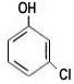 Structural Formula for 3- Chlorophenol